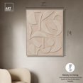 thumbnail image 4 of Geometric Glyphs I Canvas Print Boho Minimalist Art by Art Remedy, Silver Frame, 36 x 45, 4 of 6