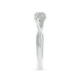 thumbnail image 3 of ANGARA Natural 0.47 Ct. Diamond Classic Ring in Sterling Silver for Women (Ring Size: 4), 3 of 10