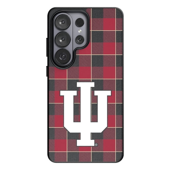 Keyscaper Indiana Hoosiers Plaid Galaxy Magnetic Bump Case
