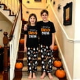 thumbnail image 5 of LuLiaMenton Boo Crew Pumpkin Family Pajama Set, Halloween Casual Loungewear For All Family Members, 8-9Y-Kid, 5 of 5