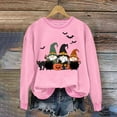 thumbnail image 3 of Ounisa Womens Blouse Casual Long Sleeve Santa Claus Graphic Thanksgiving Halloween Tee Shirts Crew Neck Sweatshirts Pullover Tops for Women, 3 of 3