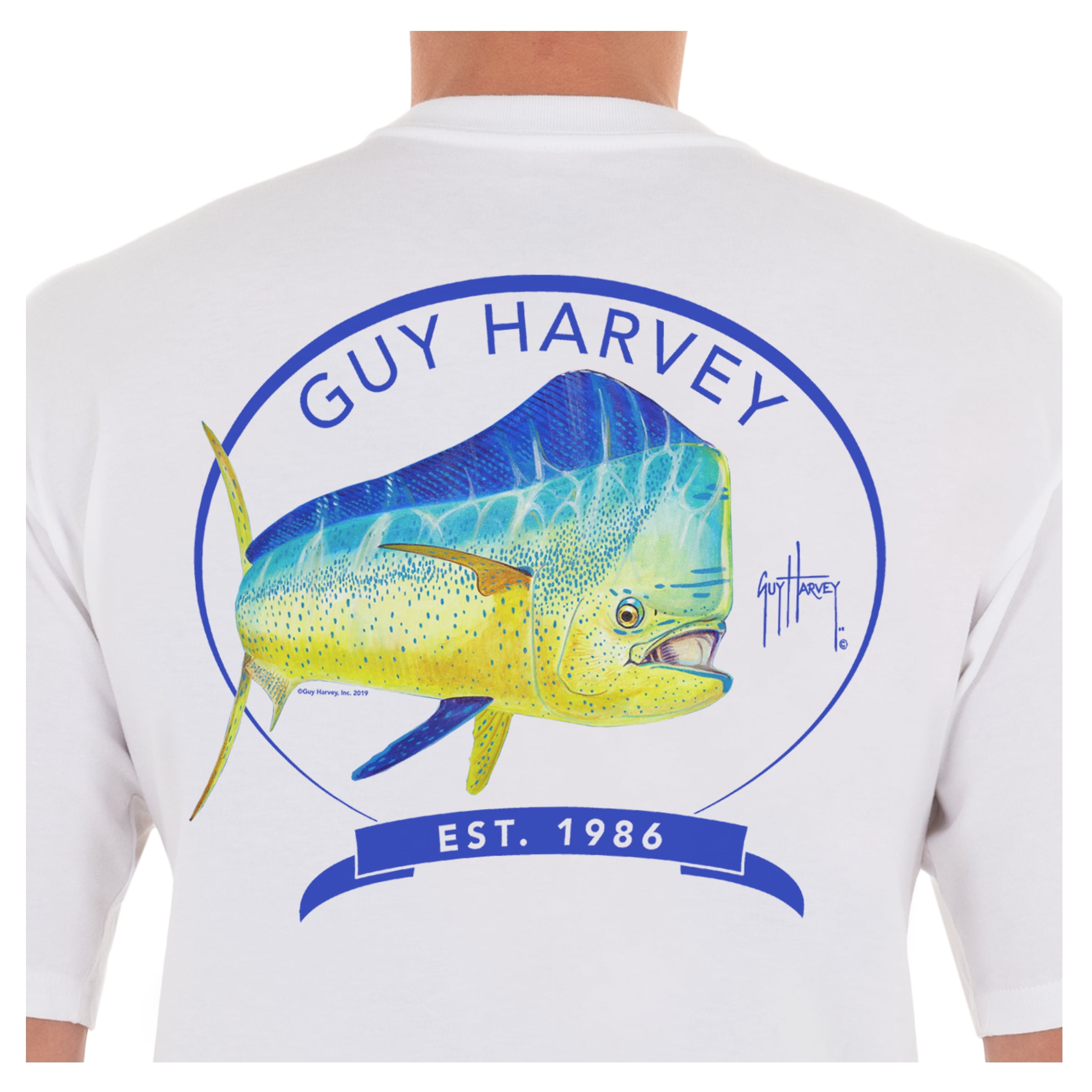 Guy Harvey Men's Core Mahi Short Sleeve Crew Neck T-Shirt