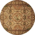 thumbnail image 1 of Ahgly Company Indoor Round Persian Brown Traditional Area Rugs, 5' Round, 1 of 4
