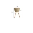 thumbnail image 1 of Maceta de suelo para flores, cesta de madera de ratán, de madera, sencilla, tejida, para sala de estar, balcón, 1 of 6