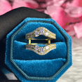 thumbnail image 4 of 1.80Ct. Round Cut Diamond Ring Enhancer- Double Curved Wedding Band Stacking Matching Rings For Women Handmade Jewelry, 4 of 7