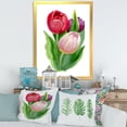 thumbnail image 3 of Designart 'Beautiful Tulip Flowers Red and Pink' Traditional Framed Art Print, 3 of 4