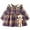 Purple, variant on WIBACKER Toddler Baby Girl Fall Winter Mini Dress Long Sleeve Plaid Holiday Party Dress with Bear Toy