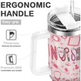 thumbnail image 5 of 40oz Pink Nurse Tumbler for Women - Handle, Lid, Straw Included, Nurse Appreciation and Nurses Week Gift, 5 of 6