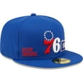 thumbnail image 3 of Men's New Era Royal Philadelphia 76ers Fall 22 Identity 59FIFTY Fitted Hat, 3 of 6