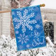 thumbnail image 4 of Briarwood Lane Glistening Snowflakes Winter House Flag, 4 of 4