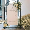 thumbnail image 4 of Garfans Wedding Arch 6.56ft Gold Iron Arbor, Durable Metal Stand for Floral Decoration, 4 of 8