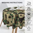 thumbnail image 6 of ZICANCN Round Table Cloths 60 Inch, Camouflage Print Table Cover Waterproof Washable Outdoor Picnic Tablecloth, 6 of 8