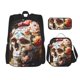 thumbnail image 1 of Easygdp Rose Floral Skull Mochila para Niños y Niñas con Set de Caja de Almuerzo y Estuche para Lápices 3 en 1, Mochila Escolar Estampada para Adolescentes, 1 of 7