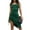Green, variant on SWSMCLT Women's Ruched Asymmetric Dresses Sleeveless Drawstring Bodycon Club Dress Night Out Outfit Midi Black 12