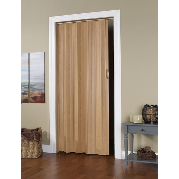 Spectrum Via Vinyl Accordion Folding Door fits 48" Wide x 96" High, Oak
