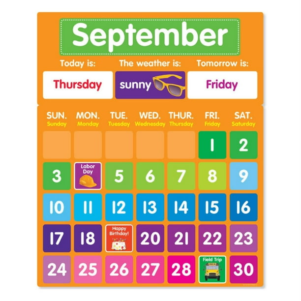Color Your Classroom Calendar Bulletin Board