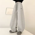 thumbnail image 6 of LRen Teen Girls Sweatpants Kids Baggy Casual Elastic Waist Breathable Comfort Loose Joggers Trendy Fall Winter Track Sweat Pants Preppy Back To School Gifts for Students, 6 of 7