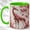 Green, variant on Blossom Giraffe Coffee Mug, Safari Animal Mug, Ceramic 11 oz