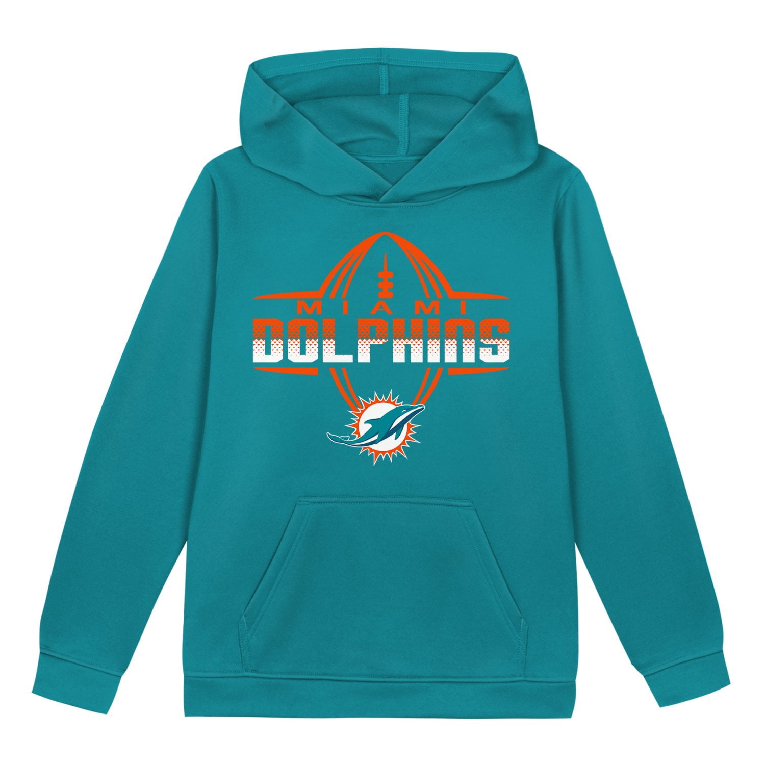 MIAMI DOLPHINS NFL Boys Hoodie Fleece Game Day Fan Apparel
