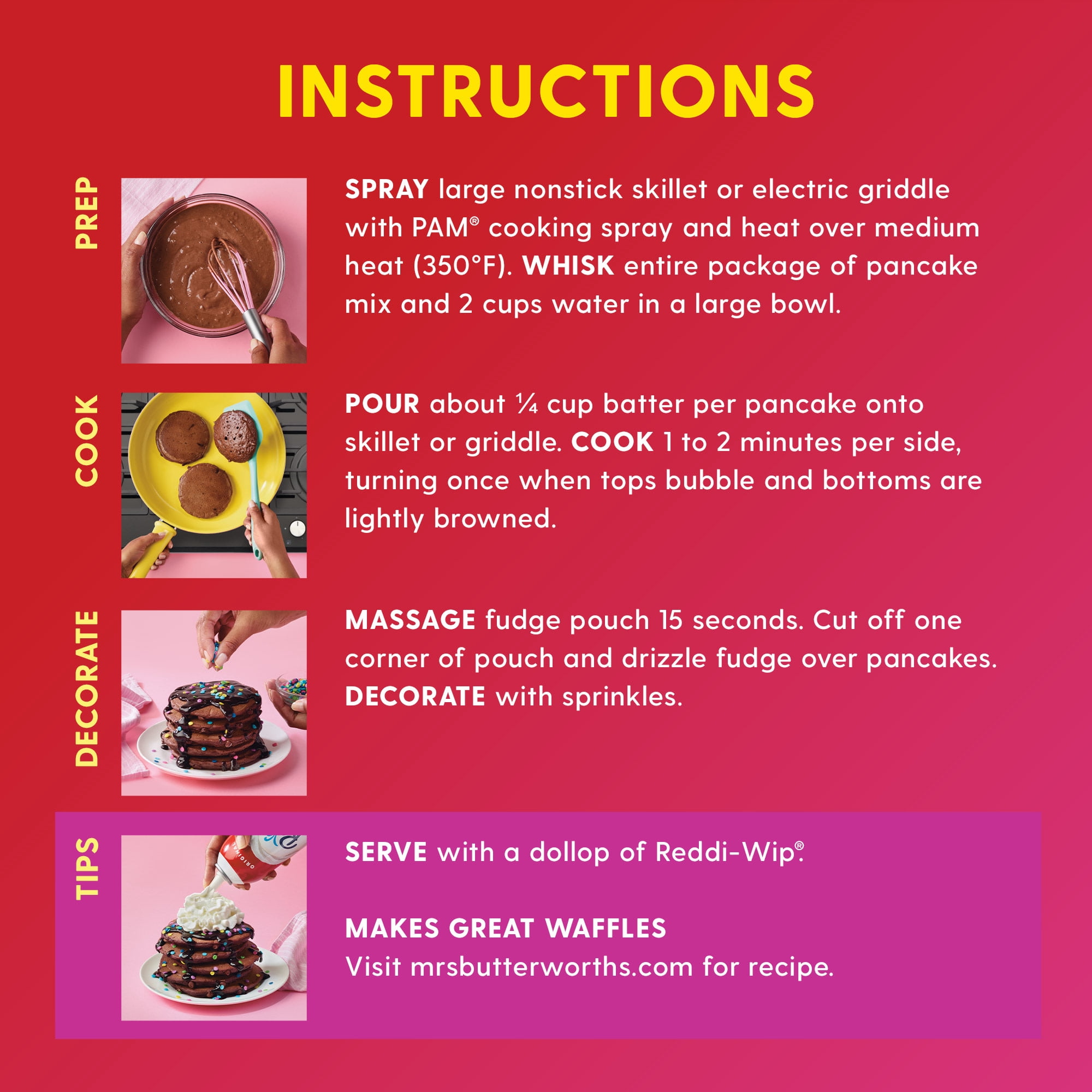 Mrs. Butterworth's EPIC Double Chocolate Pancake Kit, 23.5 oz