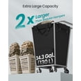 thumbnail image 3 of Cesto de Ropa SONGMICS 130L con Ruedas y Bolsa Removible, 3 of 6