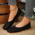 thumbnail image 5 of Samdudou Flats for Women Knit Mesh Slip On Ballet Shoes Closed Toe Lightweight Casual Loafers Breathable Footwear for Work Travel, 5 of 9