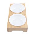 thumbnail image 5 of CNCEST 400 ml Double Ceramic Bowl Dog and Cat Feeder, Black Chin Prevention, Food Plate, Pet Bowl, 5 of 9
