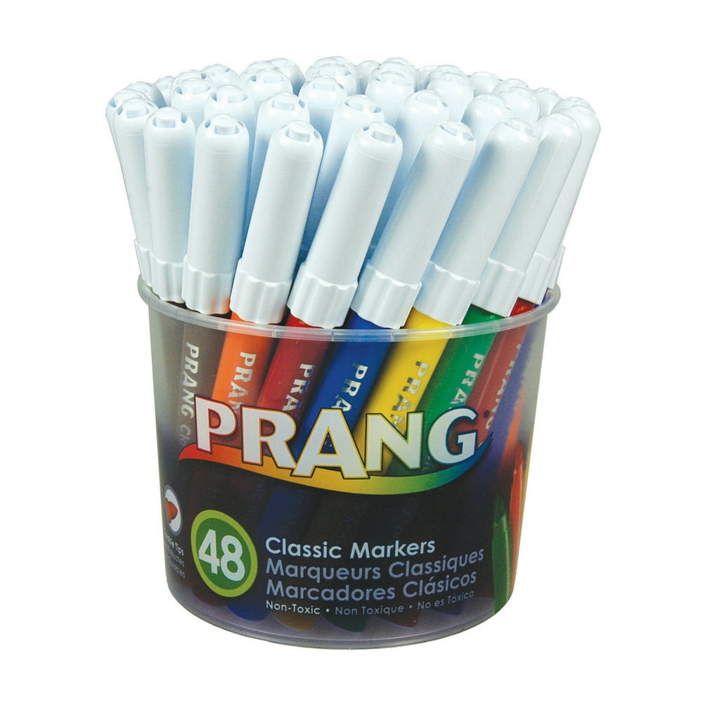 Prang® Art Markers, Washable, 48 Colors