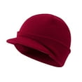 thumbnail image 1 of RANJIE Winter Beanie W/Visor & Earflaps For Men Outdoor Fleece Hat Scarf Set, 1 of 2