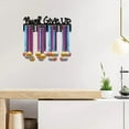 thumbnail image 6 of Never Give Up Medal Holder Sport Medals Display Hanger Decor Stainless Steel Metal Hanging Award Wall Mount, 6 of 9