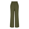 thumbnail image 6 of ABATAB Work Pants for Women Business Casual High Waisted Outfits Button Office Straight Leg Dress Trousers, 6 of 7