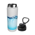 thumbnail image 2 of Cauagu Crystal Clear Water Splash Print 18oz Vacuum Insulated Stainless Steel Water Bottle,Coffee Travel Mug Spill Proof with Lid,Thermos Cup for Keep Hot/Ice Water Drinks, 2 of 7