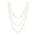 thumbnail image 6 of Lifetechs Layered Long Necklace for Women Pearl Sweater Strand Chain Necklaces Three-Strand Long Chains Gifts, 6 of 7
