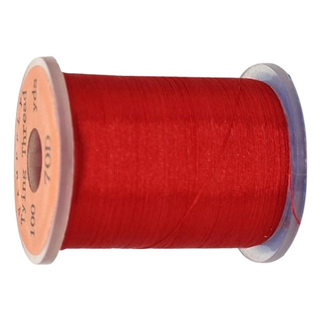 koolsoo Fil de Montage de Mouches Filaments Fil Fluorescent Matériel de Montage de Mouches Accessoires Rouge