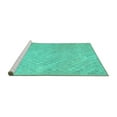 thumbnail image 2 of Ahgly Company Machine Washable Indoor Rectangle Abstract Turquoise Blue Contemporary Area Rugs, 8' x 10', 2 of 4