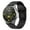 Black, variant on Dwitch band for Galaxy Watch 4 classic 46mm, Breathable Silicone Sport Band with Ventilation Holes,Black
