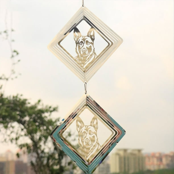 Campanas de Viento para Exteriores con Girador de Viento 3D, Regalos para Mujeres para Jardín Trasero B