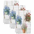 thumbnail image 2 of Spring Floral Kitchen Towels Set of 3, Wooden Elegant Pastoral Flowers Absorbent Dish Towels for Kitchen, Microfiber Hand Towel, Quick Drying Tea Towel for Cleaning Decorative Dishcloths, 2 of 7