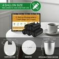 thumbnail image 2 of WarmHaven 4 Gallon Trash Bag Black With-Handle - 4 Gal Small Garbage Bags For Bathroom Can 100 Count 15 Liter Biodegradable Compostable Unscented Waste Basket Liners Kitchen Office Car Strong Thick, 2 of 9