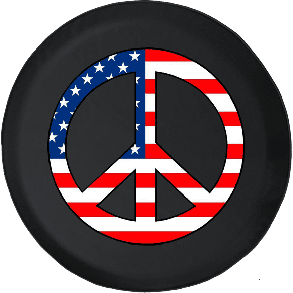 Peace Sign Tire Cover
