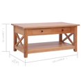 thumbnail image 4 of vidaXL Table Basse 100x55x46 cm Bois Massif d'Acajou, 4 of 5