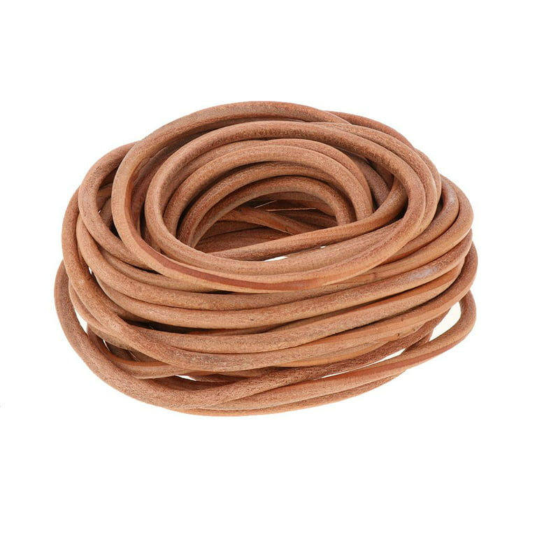 Heather's CF 6mm Leather Cord End Caps for NecklacesMaking Round Barrel Loop Cord Ends for Bracelet Jewelry DIY Craft Making 50pcs, Women's, Size: One