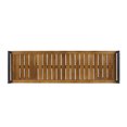 thumbnail image 6 of GDF Studio Noel Outdoor Industrial Acacia Wood and Iron Bench, Teak, 6 of 6