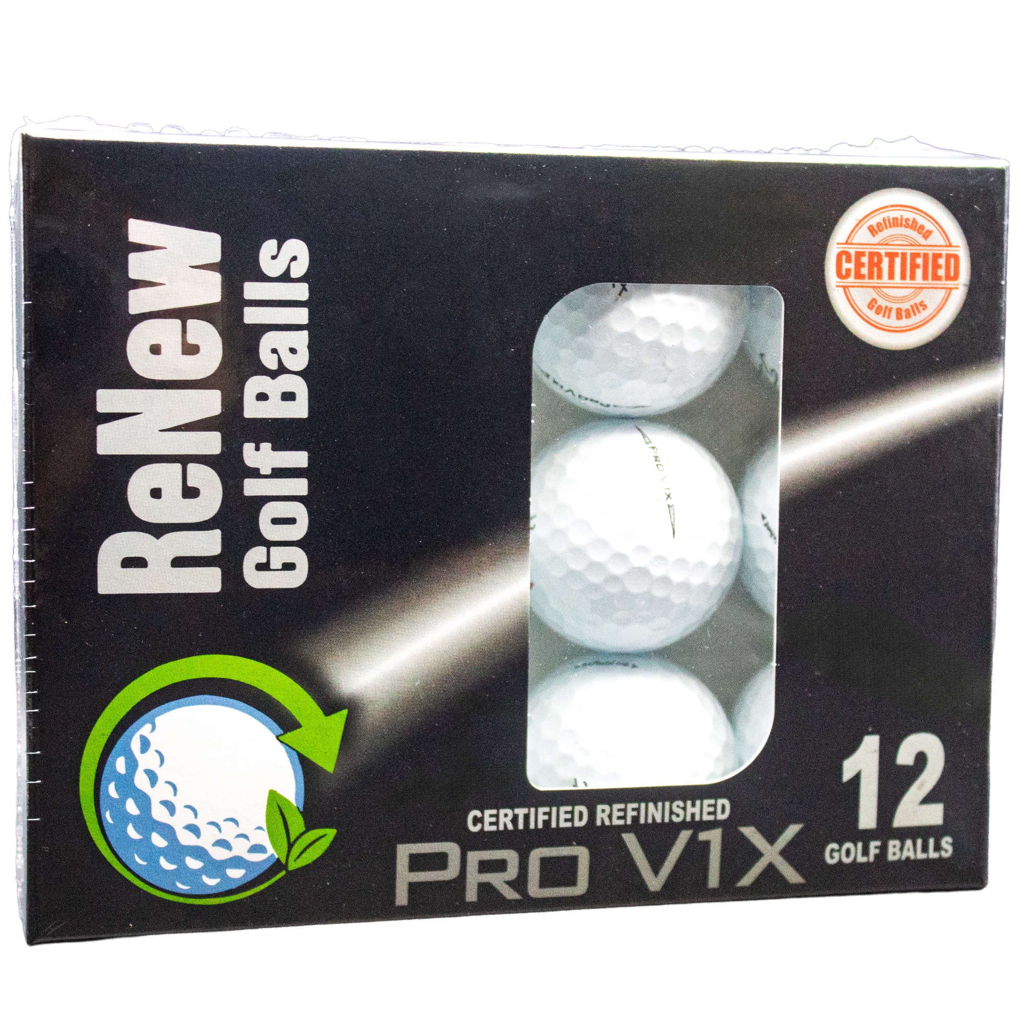 Pre-Owned Titleist ProV1x Refinished Golf Balls 12 Pack - Tour Performance by GBM GOLF