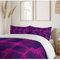 thumbnail image 6 of Ambesonne Magenta Duvet Cover Set, Dark Colored Trippy, King, Fuchsia Purple, 6 of 6
