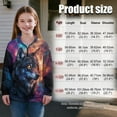 thumbnail image 7 of Uorisanigo Galaxy Wolf Girls Half Zip Cropped Pullover Sweatshirt Oversized Sweatshirts Long Sleeve Pullover Crop Tops for Sports and Daily Wear Fall Kids Jackets Shirts Tops, 7 of 7