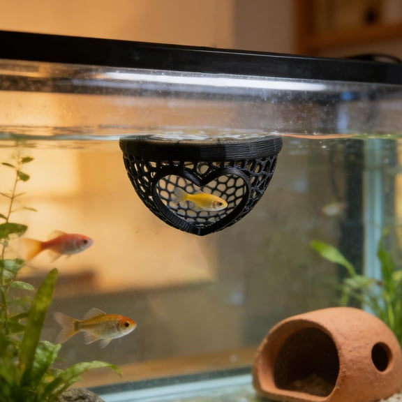 Aquarium Floating Betta Fish Skins, Betta or Shrimp Feeder, 3D Printed Aquarium Decor, Resting Spot for Betta, Shrimp & Small Fish