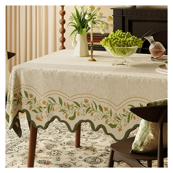 Dining table cloth, American tablecloth washable, rectangular tablecloth, water-repellent tablecloth, 100x140cm table linen, for coffee table, dining table tablecloth