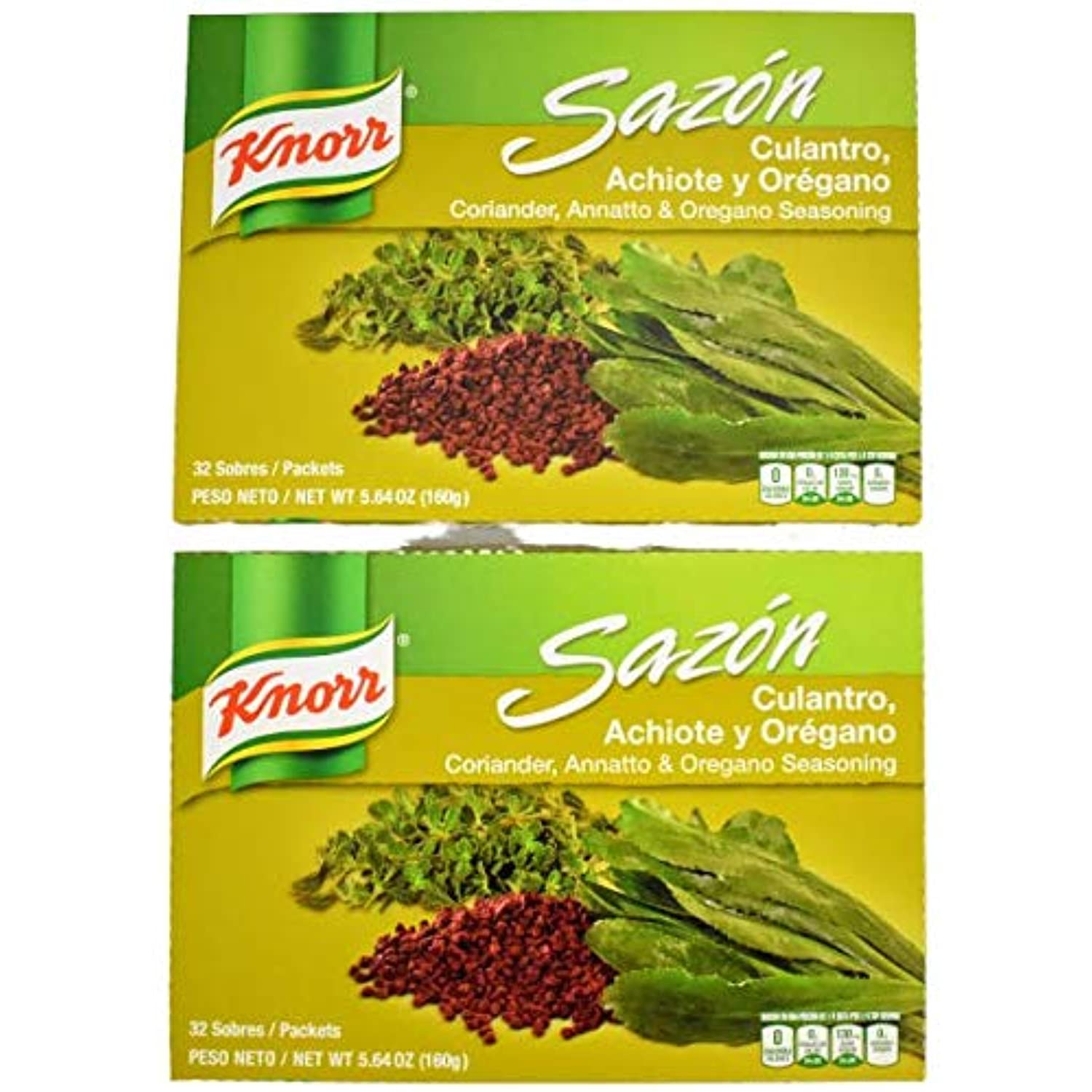 Knorr Sazon Seasoning, Coriander, Annatto & Oregano, Culantro, Achiote