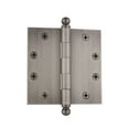 thumbnail image 3 of grandeur hardware 809025 4.5" ball tip heavy duty hinge with square corners, 4.5" x 4.5", bright chrome, 3 of 7